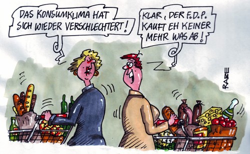 Cartoon: Liberaler Ausverkauf (medium) by RABE tagged liberal,fdp,bundesparteitag,landesparteitag,führungsspitze,parteispitze,parteiengerangel,postengerangel,parteivorsitzender,vizekanzler,kanzlerin,merkel,cdu,bundesregierung,koalition,schwarzgelb,euro,krise,westerwelle,rösler,homburger,bahr,brüderle,außenminister,wirtschaftsminister,gesundheitsminister,rostock,frauen,einkauf,schnäppchen,schnäppchenjäger,waren,warenkorb,korbwagen,einkaufswagen,kaufhalle,supermarkt,discounter,warenregal,sb,markt,lidle,aldi,netto,plus,neukauf,edeka,tegut,norma,spar,liberal,fdp,bundesparteitag,landesparteitag,führungsspitze,parteispitze,parteiengerangel,postengerangel,parteivorsitzender,koalition,bundesregierung,merkel,vizekanzler,rösler