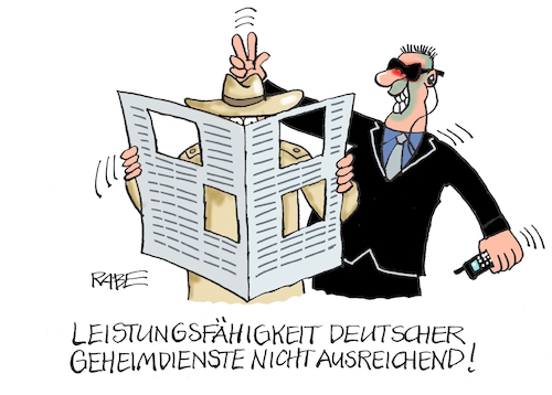 Cartoon: Loch an Loch (medium) by RABE tagged bnd,bundesnachrichtendienst,geheimdienst,spion,bond,rabe,ralf,böhme,cartoon,karikatur,pressezeichnung,farbcartoon,tagescartoon,schlapphut,trenchcoat,zeitung,löcher,loch,bnd,bundesnachrichtendienst,geheimdienst,spion,bond,rabe,ralf,böhme,cartoon,karikatur,pressezeichnung,farbcartoon,tagescartoon,schlapphut,trenchcoat,zeitung,löcher