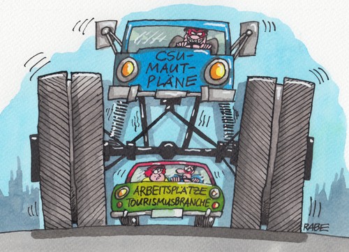 Cartoon: Monstertruck (medium) by RABE tagged monstertruck,truck,maut,pkw,pkwmaut,seehofer,csu,vignette,autofahrer,ausländer,autobahnmaut,autobahnvignette,rabe,ralf,böhme,cartoon,karikatur,pressezeichnung,farbcartoon,merkel,koalitionsgespräche,koalitionsverhandlungen,cdu,spd,gabriel,autobahngebühr,bundesverkehrsministerium,mautpflicht,ramsauer,straße,räder,reifen,tourismus,tourismusbranche,arbeitsplätze,touristen,urlaub,hotel,gaststätte,herberge,unterkunft,urlauber,monstertruck,truck,maut,pkw,pkwmaut,seehofer,csu,vignette,autofahrer,ausländer,autobahnmaut,autobahnvignette,rabe,ralf,böhme,cartoon,karikatur,pressezeichnung,farbcartoon,merkel,koalitionsgespräche,koalitionsverhandlungen,cdu,spd,gabriel,autobahngebühr,bundesverkehrsministerium,mautpflicht,ramsauer,straße,räder,reifen,tourismus,tourismusbranche,arbeitsplätze,touristen,urlaub,hotel,gaststätte,herberge,unterkunft,urlauber