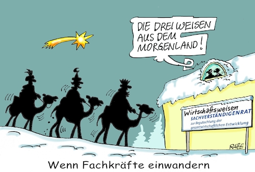 Cartoon: Morgenländliches (medium) by RABE tagged groko,union,cdu,csu,spd,merkel,akk,berlin,bundesregierung,befragung,rabe,ralf,böhme,cartoon,karikatur,pressezeichnung,farbcartoon,tagescartoon,prügelei,halbzeit,halbzeitbilanz,fachkräfte,fachkräftemangel,fachkräftegipfel,einwanderung,fachkräfteeinwanderung,weisen,morgenland,wirtschaftsweisen,groko,union,cdu,csu,spd,merkel,akk,berlin,bundesregierung,befragung,rabe,ralf,böhme,cartoon,karikatur,pressezeichnung,farbcartoon,tagescartoon,prügelei,halbzeit,halbzeitbilanz,fachkräfte,fachkräftemangel,fachkräftegipfel,einwanderung,fachkräfteeinwanderung,weisen,morgenland,wirtschaftsweisen