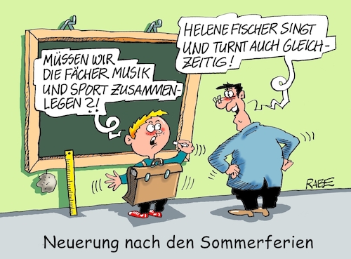 Cartoon: Neuerungen (medium) by RABE tagged schüler,lehrer,zeugnisse,zeugnistag,zeugnisausgabe,ferien,winterferien,rabe,ralf,böhme,cartoon,karikatur,farbcartoon,pressezeichnung,tagescartoon,alexa,amazon,internet,zeugnistelefon,sommerferien,schulbeginn,neuerungen,lehrermangel,helene,fischer,turnen,musik,schüler,lehrer,zeugnisse,zeugnistag,zeugnisausgabe,ferien,winterferien,rabe,ralf,böhme,cartoon,karikatur,farbcartoon,pressezeichnung,tagescartoon,alexa,amazon,internet,zeugnistelefon,sommerferien,schulbeginn,neuerungen,lehrermangel,helene,fischer,turnen,musik