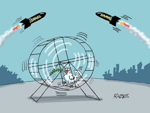 Cartoon: Nochmal Hamsterrad (medium) by RABE tagged israel,hamas,westjordanland,krieg,kämpfe,rabe,ralf,böhme,cartoon,karikatur,pressezeichnung,farbcartoon,tagescartoon,frieden,friedenstaube,peace,hamster,hamsterrad,laufrad,raketenangriff,bombenterror,ölzweig,israel,hamas,westjordanland,krieg,kämpfe,rabe,ralf,böhme,cartoon,karikatur,pressezeichnung,farbcartoon,tagescartoon,frieden,friedenstaube,peace,hamster,hamsterrad,laufrad,raketenangriff,bombenterror,ölzweig