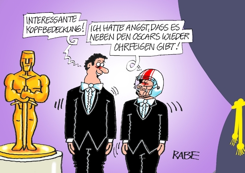 Cartoon: Ohrfeigenvergabe (medium) by RABE tagged oscar,oscarverleihung,oscarvergabe,los,angeles,dolby,theatre,hollywood,akademie,filmakademie,preisträger,rabe,ralf,böhme,cartoon,karikatur,pressezeichnung,farbcartoon,tagescartoon,ohrfeige,backpfeife,helm,rubgyhelm,kopfschutz,act,schauspieler,oscar,oscarverleihung,oscarvergabe,los,angeles,dolby,theatre,hollywood,akademie,filmakademie,preisträger,rabe,ralf,böhme,cartoon,karikatur,pressezeichnung,farbcartoon,tagescartoon,ohrfeige,backpfeife,helm,rubgyhelm,kopfschutz,act,schauspieler