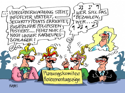 Cartoon: Rosenmontag (medium) by RABE tagged tagescartoon,farbcartoon,pressezeichnung,karikatur,cartoon,böhme,ralf,rabe,mainz,köln,düsseldorf,karneval,fasching,rosenmontagskomitee,elferrat,narren,rosenmontagszug,rosenmontag,flüchtlinge,flüchtlingskrise,asylpaket,abschiebung,innenminister,eu,obergrenze,rosenmontag,rosenmontagszug,narren,elferrat,rosenmontagskomitee,fasching,karneval,düsseldorf,köln,mainz,rabe,ralf,böhme,cartoon,karikatur,pressezeichnung,farbcartoon,tagescartoon,flüchtlinge,flüchtlingskrise,asylpaket,abschiebung,innenminister,eu,obergrenze