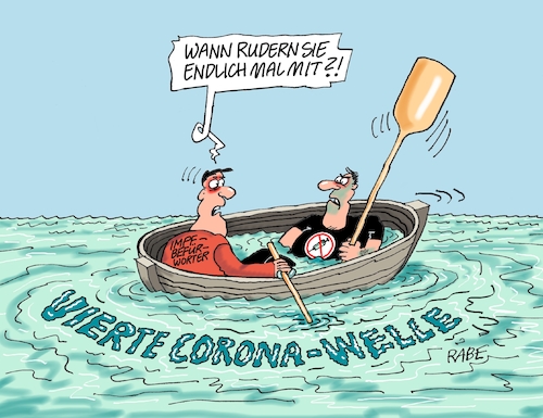 Cartoon: Ruderluder (medium) by RABE tagged corona,bundländerkonferenz,merkel,kanzleramt,lockerungen,stufenplan,öffnungen,lockdown,shutdown,baumärkte,impfdosen,rki,fallzahlen,inzidenzwert,spahn,impfzentren,impfreihenfolge,notbremse,ruder,ruderboot,wasser,leck,untergang,corona,bundländerkonferenz,merkel,kanzleramt,lockerungen,stufenplan,öffnungen,lockdown,shutdown,baumärkte,impfdosen,rki,fallzahlen,inzidenzwert,spahn,impfzentren,impfreihenfolge,notbremse,ruder,ruderboot,wasser,leck,untergang