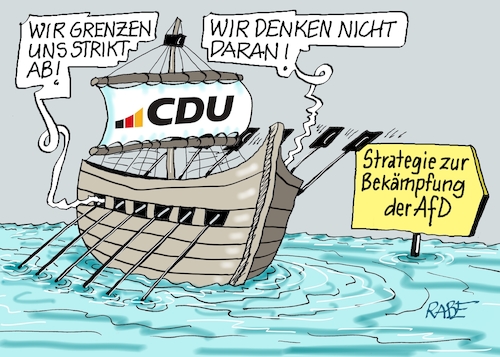 Cartoon: Ruderregatta (medium) by RABE tagged merz,union,kanzler,fritze,koalition,spd,klingbeil,bundesregierung,rabe,ralf,böhme,cartoon,karikatur,pressezeichnung,farbcartoon,tagescartoon,trump,putin,krisen,tv,nachrichten,waschmaschine,abgrenzung,afd,rechte,brandmauer,hauptgegner,wahlkampf,abgrenzungsstrategie,entzauberung,schiff,ruder,ruderboot,galeere,merz,union,kanzler,fritze,koalition,spd,klingbeil,bundesregierung,rabe,ralf,böhme,cartoon,karikatur,pressezeichnung,farbcartoon,tagescartoon,trump,putin,krisen,tv,nachrichten,waschmaschine,abgrenzung,afd,rechte,brandmauer,hauptgegner,wahlkampf,abgrenzungsstrategie,entzauberung,schiff,ruder,ruderboot,galeere