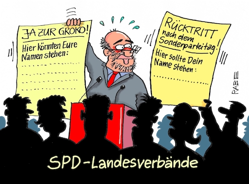 Cartoon: Rücktritt (medium) by RABE tagged martin,schulz,spd,sonderparteitag,mitgliederabstimmung,groko,neuwahlen,jusos,linke,rabe,ralf,böhme,cartoon,karikatur,pressezeichnung,farbcartoon,landtagsfraktionen,sondierung,koalitionsverhandlungen,regierungsbildung,merkel,union,csu,cdu,seehofer,sozialdemokraten,martin,schulz,spd,sonderparteitag,mitgliederabstimmung,groko,neuwahlen,jusos,linke,rabe,ralf,böhme,cartoon,karikatur,pressezeichnung,farbcartoon,landtagsfraktionen,sondierung,koalitionsverhandlungen,regierungsbildung,merkel,union,csu,cdu,seehofer,sozialdemokraten