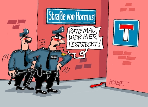 Cartoon: Sackgasse (medium) by RABE tagged trump,präsident,usa,donald,einmarsch,erstürmung,cartoon,karikatur,pressezeichnung,rabe,ralf,böhme,farbcartoon,tagescartoon,venezuela,südamerika,maduro,regimewechsel,weltordnung,kongress,völkerrecht,umfragetief,hormus,sackgasse,polizei,iran,mullah,irankrieg,trump,präsident,usa,donald,einmarsch,erstürmung,cartoon,karikatur,pressezeichnung,rabe,ralf,böhme,farbcartoon,tagescartoon,venezuela,südamerika,maduro,regimewechsel,weltordnung,kongress,völkerrecht,umfragetief,hormus,sackgasse,polizei,iran,mullah,irankrieg
