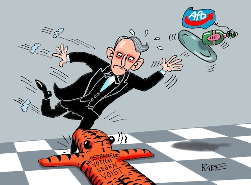 Cartoon: Same Procedure (medium) by RABE tagged merz,kanzler,koalition,union,spd,klingbeil,cartoon,karikatur,pressezeichnung,farbcartoon,tagescartoon,db,bahn,frühling,frühjahr,frühjahrsputz,ice,zug,blumenkasten,blumenkästen,esc,songcontest,höcke,afd,thüringen,landtag,mario,voigt,bsw,ministerpräsident,doktorarbeit,plagiatsaffäre,misstrauen,misstrauensvotum,merz,kanzler,koalition,union,spd,klingbeil,cartoon,karikatur,pressezeichnung,farbcartoon,tagescartoon,db,bahn,frühling,frühjahr,frühjahrsputz,ice,zug,blumenkasten,blumenkästen,esc,songcontest,höcke,afd,thüringen,landtag,mario,voigt,bsw,ministerpräsident,doktorarbeit,plagiatsaffäre,misstrauen,misstrauensvotum