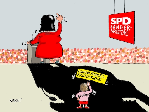 Cartoon: Schattengewächs (medium) by RABE tagged sonderparteitag,spd,martin,schulz,ja,groko,koalitionsverhandlungen,rabe,ralf,böhme,cartoon,karikatur,pressezeichnung,farbcartoon,tagescartoon,merkel,union,andrea,nahles,lange,oberbürgermeisterin,flensburg,herausforderin,erneuerung,parteivorsitz,parteispitze,frauen,schatten,schattengewächs,sonderparteitag,spd,martin,schulz,ja,groko,koalitionsverhandlungen,rabe,ralf,böhme,cartoon,karikatur,pressezeichnung,farbcartoon,tagescartoon,merkel,union,andrea,nahles,lange,oberbürgermeisterin,flensburg,herausforderin,erneuerung,parteivorsitz,parteispitze,frauen,schatten,schattengewächs