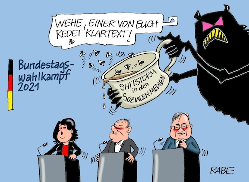 Cartoon: Scheiss Shitstorm (medium) by RABE tagged bundestagswahl,wahlkampf,osten,ddr,ostbeauftragter,bundesregierung,recht,rabe,ralf,böhme,cartoon,karikatur,pressezeichnung,farbcartoon,tagescartoon,kanzleramt,laschet,gartenzwerg,shitstorm,rednerpult,nachttopf,scheiße,schmeißfliegen,klartextinternet,facebook,socialmedia,bundestagswahl,wahlkampf,osten,ddr,ostbeauftragter,bundesregierung,recht,rabe,ralf,böhme,cartoon,karikatur,pressezeichnung,farbcartoon,tagescartoon,kanzleramt,laschet,gartenzwerg,shitstorm,rednerpult,nachttopf,scheiße,schmeißfliegen,klartextinternet,facebook,socialmedia