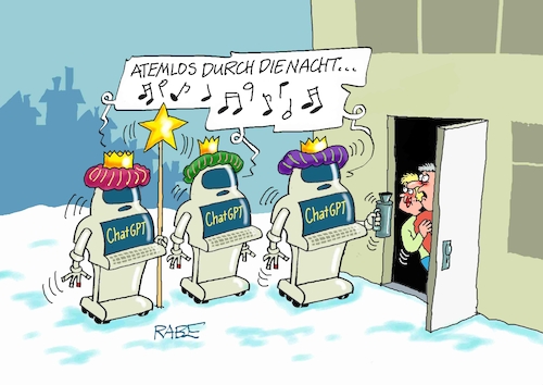 Cartoon: Sternhagelvollsinger (medium) by RABE tagged merz,kanzler,koalition,union,spd,klingbeil,cartoon,karikatur,pressezeichnung,farbcartoon,tagescartoon,weihnachten,silvester,neujahr,jahresbeginn,start,rettung,rettungsring,michel,ertrinken,sternsinger,sternesinger,dreikönigstreffen,dreikönigstag,cmb,ki,it,helene,fischer,bibel,jesus,merz,kanzler,koalition,union,spd,klingbeil,cartoon,karikatur,pressezeichnung,farbcartoon,tagescartoon,weihnachten,silvester,neujahr,jahresbeginn,start,rettung,rettungsring,michel,ertrinken,sternsinger,sternesinger,dreikönigstreffen,dreikönigstag,cmb,ki,it,helene,fischer,bibel,jesus