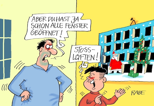 Cartoon: Stosslüftereien (medium) by RABE tagged corona,bildung,bildungsminister,kanzleramt,bildungskonferenz,lehrerkonferenz,laptop,ausstatung,digitalisierung,bildungsmonitor,internetzugan,wlan,aufwachen,lüften,stoßlüften,fenster,fallzahlen,impfstoff,lockdown,advent,adventskalender,türchen,weihnachten,impfzentren,corona,bildung,bildungsminister,kanzleramt,bildungskonferenz,lehrerkonferenz,laptop,ausstatung,digitalisierung,bildungsmonitor,internetzugan,wlan,aufwachen,lüften,stoßlüften,fenster,fallzahlen,impfstoff,lockdown,advent,adventskalender,türchen,weihnachten,impfzentren