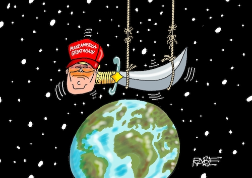 Cartoon: Trump hängt (medium) by RABE tagged merz,union,kanzler,fritze,koalition,spd,klingbeil,bundesregierung,rabe,ralf,böhme,cartoon,karikatur,pressezeichnung,farbcartoon,tagescartoon,trump,putin,krisen,tv,nachrichten,waschmaschine,donald,präsident,usa,damokles,damoklesschwert,all,weltall,erde,erkugel,sicherhetsrisiko,erdkugel,eu,weltherrschaft,merz,union,kanzler,fritze,koalition,spd,klingbeil,bundesregierung,rabe,ralf,böhme,cartoon,karikatur,pressezeichnung,farbcartoon,tagescartoon,trump,putin,krisen,tv,nachrichten,waschmaschine,donald,präsident,usa,damokles,damoklesschwert,all,weltall,erde,erkugel,sicherhetsrisiko,erdkugel,eu,weltherrschaft
