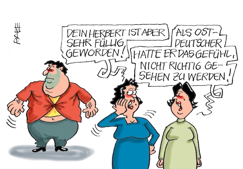 Cartoon: Übergewichtiges (medium) by RABE tagged einheit,einheitsfeier,feiertag,vereinigung,deutschlan,hamburg,rabe,ralf,böhme,carton,karikatur,pressezeichnung,farbcartoon,tagescartoon,festakt,ossi,wessi,benachteiligung,essen,übergewicht,dicker,ehepaar,mann,frau,gewichtszunahme,größe,einheit,einheitsfeier,feiertag,vereinigung,deutschlan,hamburg,rabe,ralf,böhme,carton,karikatur,pressezeichnung,farbcartoon,tagescartoon,festakt,ossi,wessi,benachteiligung,essen,übergewicht,dicker,ehepaar,mann,frau,gewichtszunahme,größe