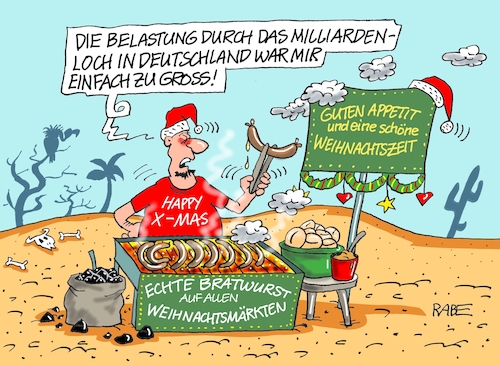 Cartoon: Verlagerung (medium) by RABE tagged ampelregierung,scholz,spd,grüne,fdp,lindner,kinder,kindergrundsicherung,rabe,ralf,böhme,cartoon,karikatur,pressezeichnung,farbcartoon,tagescartoon,hausmeister,ohren,zähne,milliardenloch,schuldenbremse,haushaltsloch,weihnachten,weihnachtsmann,bratwurst,bratwurststand,rost,holzkohle,ampelregierung,scholz,spd,grüne,fdp,lindner,kinder,kindergrundsicherung,rabe,ralf,böhme,cartoon,karikatur,pressezeichnung,farbcartoon,tagescartoon,hausmeister,ohren,zähne,milliardenloch,schuldenbremse,haushaltsloch,weihnachten,weihnachtsmann,bratwurst,bratwurststand,rost,holzkohle