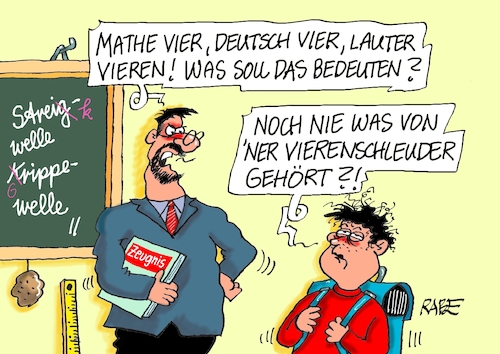 Cartoon: Viren und Fünfen (medium) by RABE tagged schüler,lehrer,zeugnisse,zeugnistag,zeugnisausgabe,ferien,winterferien,rabe,ralf,böhme,cartoon,karikatur,farbcartoon,pressezeichnung,tagescartoon,alexa,amazon,internet,zeugnistelefon,viren,virenschleuder,grippe,grippeviren,grippewelle,streikwelle,schüler,lehrer,zeugnisse,zeugnistag,zeugnisausgabe,ferien,winterferien,rabe,ralf,böhme,cartoon,karikatur,farbcartoon,pressezeichnung,tagescartoon,alexa,amazon,internet,zeugnistelefon,viren,virenschleuder,grippe,grippeviren,grippewelle,streikwelle