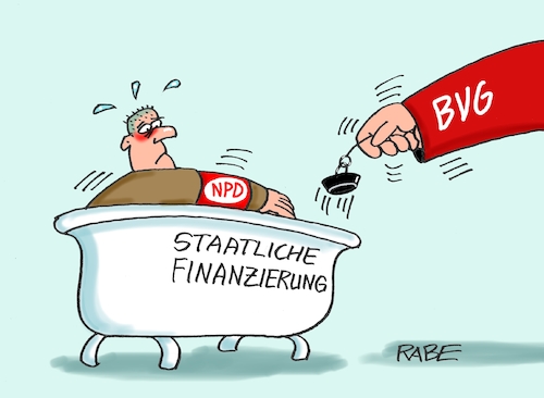 Cartoon: Wanne leer (medium) by RABE tagged npd,heimat,afd,rechte,neonazis,rabe,ralf,böhme,cartoon,karikatur,pressezeichnung,farbcartoon,tagescartoon,finanzierung,parteienfinanzierung,geldhahn,bvg,bundesverfassungsgericht,karlsruhe,finanzen,wanne,stöpsel,abfluss,npd,heimat,afd,rechte,neonazis,rabe,ralf,böhme,cartoon,karikatur,pressezeichnung,farbcartoon,tagescartoon,finanzierung,parteienfinanzierung,geldhahn,bvg,bundesverfassungsgericht,karlsruhe,finanzen,wanne,stöpsel,abfluss