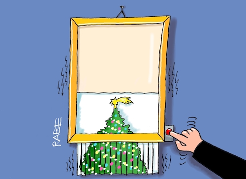 Cartoon: Weihnachten gestreift (medium) by RABE tagged weihnachten,weihnachtsmarkt,weihnachtsbaum,glühwein,weihnachtsgeschenke,rabe,ralf,böhme,cartoon,kariatur,pressezeichnung,farbcartoon,tagescartoon,markt,lichterkette,glühweinstand,banksy,künstler,reisswolf,schredder,weihnachten,weihnachtsmarkt,weihnachtsbaum,glühwein,weihnachtsgeschenke,rabe,ralf,böhme,cartoon,kariatur,pressezeichnung,farbcartoon,tagescartoon,markt,lichterkette,glühweinstand,banksy,künstler,reisswolf,schredder