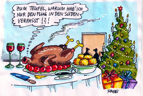 Cartoon: Weihnachtsgans (medium) by RABE tagged weihnachtsgans,festtagsbraten,weihnachten,christbaum,gans,ente,klöße,rotwein,festtafel,tischtuch,weihnachtsbaum,bescherung,euro,messer,schlachten,geschenke,bratenduft,backofen,backröhre,gefüllte,weihnachtsgans,festtagsbraten,weihnachten,christbaum,klöße,rotwein,weihnachtsbaum,bescherung,messer,tischtuch,festtafel