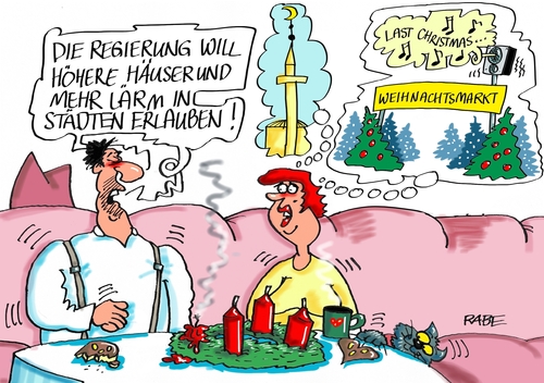 Cartoon: wohnungspaket (medium) by RABE tagged ralf,rabe,moschee,hochhaus,höhe,lärm,häuser,lärmschutz,paket,wohnungsbau,regierung,böhme,cartoon,karikatur,presse,zeichnung,farbcartoon,tagescartoon,weihnachtsmarktt,wohnungen,innenstädte,weihnachtsmarkt,regierung,wohnungsbau,paket,lärmschutz,häuser,lärm,höhe,hochhaus,moschee,rabe,ralf,böhme,cartoon,karikatur,presse,zeichnung,farbcartoon,tagescartoon,weihnachtsmarktt,wohnungen,innenstädte,weihnachtsmarkt