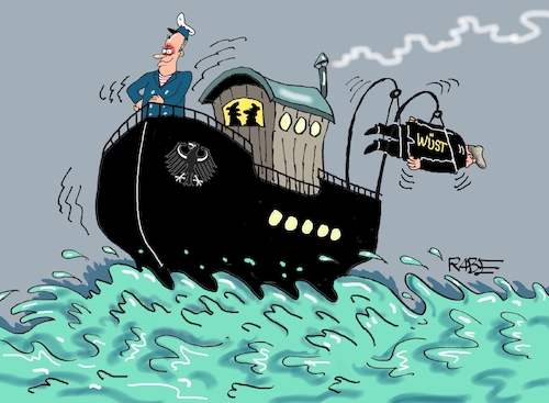 Cartoon: Wüste See (medium) by RABE tagged merz,kanzler,koalition,union,spd,klingbeil,cartoon,karikatur,pressezeichnung,farbcartoon,tagescartoon,db,bahn,frühling,frühjahr,frühjahrsputz,ice,zug,blumenkasten,blumenkästen,esc,songcontest,ersatzkanzler,henrik,wüst,neuwahl,rücktritt,umfragewerte,umfragetief,kapitän,boot,kahn,kutter,rettungsboot,seegang,merz,kanzler,koalition,union,spd,klingbeil,cartoon,karikatur,pressezeichnung,farbcartoon,tagescartoon,db,bahn,frühling,frühjahr,frühjahrsputz,ice,zug,blumenkasten,blumenkästen,esc,songcontest,ersatzkanzler,henrik,wüst,neuwahl,rücktritt,umfragewerte,umfragetief,kapitän,boot,kahn,kutter,rettungsboot,seegang