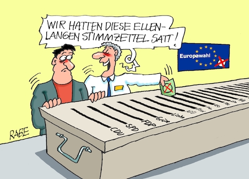 Cartoon: XXL Urne (medium) by RABE tagged wahl,wahlomat,wahlkämpfer,europawahl,landtagswahl,wähler,wahlplakate,rabe,ralf,böhme,cartoon,karikatur,pressezeichnung,farbcartoon,tagescartoon,briefwahl,briefwähler,stimmzettel,brief,briefkuvert,wahlurne,eu,länge,schlitze,wahl,wahlomat,wahlkämpfer,europawahl,landtagswahl,wähler,wahlplakate,rabe,ralf,böhme,cartoon,karikatur,pressezeichnung,farbcartoon,tagescartoon,briefwahl,briefwähler,stimmzettel,brief,briefkuvert,wahlurne,eu,länge,schlitze