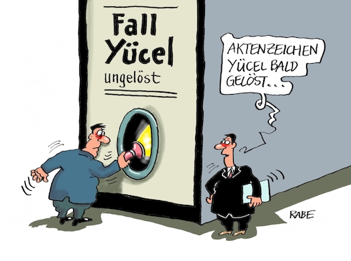 Cartoon: Yücel (medium) by RABE tagged yücel,pressefreiheit,türkei,erdogan,gespräche,merkel,istanbul,ankara,rabe,ralf,böhme,cartoon,karikatur,pressezeichnung,farbcartoon,tagescartoon,aktenzeichen,aktenordner,taschenlampe,lösung,freilassung,haftbedingeungen,journalisten,welt,yücel,pressefreiheit,türkei,erdogan,gespräche,merkel,istanbul,ankara,rabe,ralf,böhme,cartoon,karikatur,pressezeichnung,farbcartoon,tagescartoon,aktenzeichen,aktenordner,taschenlampe,lösung,freilassung,haftbedingeungen,journalisten,welt