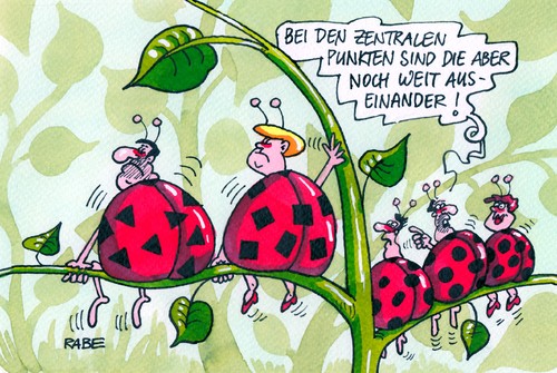 Cartoon: Zentrale Punkte (medium) by RABE tagged spd,union,koalitionsgespräche,koalitionsverhandlungen,koalitionsrunde,koalitionspartner,regierungsbildung,bundesparteitag,leipzig,gabriel,nahles,sozialdemokraten,cdu,rabe,ralf,böhme,cartoon,karikatur,pressezeichnung,farbcartoon,forderungen,mindestlohn,steuererhöhung,energiewende,käfer,marienkäfer,punkte,quadrate,dreiecke,blätter,zweige,flügeldecke,insekten,spd,union,koalitionsgespräche,koalitionsverhandlungen,koalitionsrunde,koalitionspartner,regierungsbildung,bundesparteitag,leipzig,gabriel,nahles,sozialdemokraten,cdu,rabe,ralf,böhme,cartoon,karikatur,pressezeichnung,farbcartoon,forderungen,mindestlohn,steuererhöhung,energiewende,käfer,marienkäfer,punkte,quadrate,dreiecke,blätter,zweige,flügeldecke,insekten