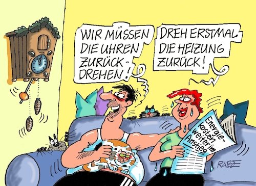 Cartoon: Zum Kuckuck mit der Sommerzeit (medium) by RABE tagged winterzeit,sommerzeit,zeitumstellung,zeitenwende,uhr,kuckucksuhr,uhrzeit,oktober,cartoon,karikatur,rabe,ralf,böhme,pressezeichnung,farbcartoon,tagescartoon,herbstzeit,heizung,thermostat,heizkosten,energiepreisepress,winterzeit,sommerzeit,zeitumstellung,zeitenwende,uhr,kuckucksuhr,uhrzeit,oktober,cartoon,karikatur,rabe,ralf,böhme,pressezeichnung,farbcartoon,tagescartoon,herbstzeit,heizung,thermostat,heizkosten,energiepreisepress