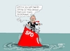 Cartoon: Abwärtstrend (small) by RABE tagged merz,kanzler,koalition,union,spd,klingbeil,cartoon,karikatur,pressezeichnung,farbcartoon,tagescartoon,db,bahn,frühling,frühjahr,frühjahrsputz,ice,zug,blumenkasten,blumenkästen,esc,songcontest,umfragewerte,umfragetief,titanic,schiff,untergang,führungsspitze,parteispitze,kursänderung
