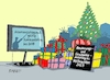 Cartoon: Ausstieg (small) by RABE tagged weihnachten,weihnachtsfest,weihnachtsmann,weihnachtsmänner,bart,geschenkesack,rabe,ralf,böhme,cartoon,karikatur,pressezeichnung,farbcartoon,tagescartoon,weihnachtsgeschenke,geschenke,gedanken,atomaussteig,kohleaussteieg