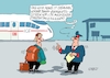 Cartoon: Bahnauskunft (small) by RABE tagged merz,kanzler,koalition,union,spd,klingbeil,cartoon,karikatur,pressezeichnung,farbcartoon,tagescartoon,bürokratie,verwaltung,beamte,modernisierung,monster,drachen,schwert,holzschwert,nägel,säge,db,bahn,app,auskunft,störung,it,auskunftssystem,fasten,fastenzeit,aschermittwoch