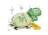 Cartoon: Bauernprotest (small) by RABE tagged merz,kanzler,koalition,union,spd,klingbeil,cartoon,karikatur,pressezeichnung,farbcartoon,tagescartoon,bürokratie,verwaltung,beamte,modernisierung,monster,drachen,schwert,holzschwert,nägel,säge,eu,europa,agrar,agrarreform,thüringen,bauern,gap,kürzung,reform,rübe