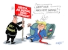 Cartoon: Diogenes (small) by RABE tagged trump,donald,präsident,usa,mount,rushmore,rede,feiertag,rabe,ralf,böhme,cartoon,karikatur,pressezeichnung,farbcartoon,tagescartoon,denkmal,eigenlob,lügen,irankrieg,israel,friedensplan,hormus,diesel,diesellieferung,putin,russland,deal,ukrainekrieg