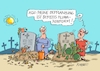 Cartoon: Friedhofsbepflanzung (small) by RABE tagged klimawandel,klimakatastrophe,dürre,trockenheit,wüste,überschwemmung,rabe,ralf,böhme,cartoon,karikatur,pressezeichnung,farbcartoon,tagescartoon,kamel,wüstenschiff,staub,sahara,fluß,flußbett,friedhof,bepflanzung,gottesacker,kaktus,kakteen