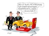 Cartoon: Fun Car (small) by RABE tagged merz,kanzler,koalition,union,spd,klingbeil,cartoon,karikatur,pressezeichnung,farbcartoon,tagescartoon,bürokratie,verwaltung,beamte,modernisierung,monster,drachen,schwert,holzschwert,nägel,säge,verkehrsminister,führerschein,fahrerlaubnis,fahrschule,fahrlehrer,kostenexplosion,funcar,spielauto,wackelauto,fahrschüler