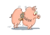 Cartoon: Gürtelschnalle (small) by RABE tagged merz,kanzler,koalition,union,spd,klingbeil,cartoon,karikatur,pressezeichnung,farbcartoon,tagescartoon,db,bahn,frühling,frühjahr,frühjahrsputz,ice,zug,blumenkasten,blumenkästen,esc,songcontest,diät,diäeten,aussetzung,verzicht,diätenerhöhung,schwein,sparschwein