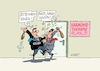 Cartoon: Harmonisches (small) by RABE tagged merz,union,kanzler,fritze,koalition,spd,klingbeil,bundesregierung,rabe,ralf,böhme,cartoon,karikatur,pressezeichnung,farbcartoon,tagescartoon,trump,putin,krisen,tv,nachrichten,waschmaschine,harmonie,harmonietherapie,therapie,prügelei,vortritt,prügelknaben,veilchen,uneinigkeit