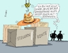 Cartoon: Hut (small) by RABE tagged merz,kanzler,koalition,union,spd,klingbeil,cartoon,karikatur,pressezeichnung,farbcartoon,tagescartoon,db,bahn,frühling,frühjahr,frühjahrsputz,ice,zug,blumenkasten,blumenkästen,esc,songcontest,reform,reformpaket,sommerpause,rente,pflege,gesundheit,steuern