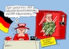 Cartoon: Nochmal Tante SPD neuer Text (small) by RABE tagged ampel,ampelregierung,rot,grün,gelb,fdp,spd,grüne,rabe,ralf,böhme,cartoon,karikatur,pressezeichnung,farbcartoon,tagescartoon,pöbelei,pöbler,bestrafung,regelung,beschimpfung,bundestag,abgeordnete,bundestagswahl,kanzler,kanzlerkandidat,pistorius,notfall,schaukasten,hammer,glasscheibe,schlag