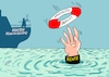 Cartoon: Rettungsaktion (small) by RABE tagged merz,kanzler,koalition,union,spd,klingbeil,cartoon,karikatur,pressezeichnung,farbcartoon,tagescartoon,db,bahn,frühling,frühjahr,frühjahrsputz,ice,zug,blumenkasten,blumenkästen,esc,songcontest,rente,rentenkommission,vorschläge,rentenreform,see,meer,rettungsring,schwimmring