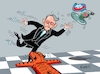 Cartoon: Same Procedure (small) by RABE tagged merz,kanzler,koalition,union,spd,klingbeil,cartoon,karikatur,pressezeichnung,farbcartoon,tagescartoon,db,bahn,frühling,frühjahr,frühjahrsputz,ice,zug,blumenkasten,blumenkästen,esc,songcontest,höcke,afd,thüringen,landtag,mario,voigt,bsw,ministerpräsident,doktorarbeit,plagiatsaffäre,misstrauen,misstrauensvotum