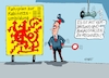 Cartoon: Schaffner Merz (small) by RABE tagged merz,kanzler,koalition,union,spd,klingbeil,cartoon,karikatur,pressezeichnung,farbcartoon,tagescartoon,db,bahn,frühling,frühjahr,frühjahrsputz,ice,zug,blumenkasten,blumenkästen,esc,songcontest,fahrplan,streckenverlauf,verspätung,kabinett,kabinettsumbau,umbau,neubau,postenvergabe,ministerposten