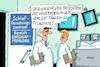 Cartoon: Schlaflabor (small) by RABE tagged merz,kanzler,koalition,union,spd,klingbeil,cartoon,karikatur,pressezeichnung,farbcartoon,tagescartoon,db,bahn,frühling,frühjahr,frühjahrsputz,ice,zug,blumenkasten,blumenkästen,esc,songcontest,schlaf,schlaflabor,tv,wiederholungen,schlafpatient