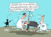 Cartoon: Schlagabtausch (small) by RABE tagged merz,union,kanzler,fritze,koalition,spd,klingbeil,bundesregierung,rabe,ralf,böhme,cartoon,karikatur,pressezeichnung,farbcartoon,tagescartoon,trump,putin,krisen,tv,nachrichten,schlagabtausch,generaldebatte,weidel,alice,afd,haushalt,lüge,beleidigung,notarzt,trage