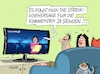 Cartoon: Streikwettervorhersage (small) by RABE tagged merz,kanzler,koalition,union,spd,klingbeil,cartoon,karikatur,pressezeichnung,farbcartoon,tagescartoon,bürokratie,verwaltung,beamte,modernisierung,monster,drachen,schwert,holzschwert,nägel,säge,streik,gewerkschaft,verdi,flughafen,flugstreik,wetter,wettervorhersage,arbeitskampf,lufthansa,flugbegleiter,pilot,streikvorhersagee,tv,nachrichten