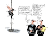 Cartoon: Trickser Merz (small) by RABE tagged merz,kanzler,koalition,union,spd,klingbeil,cartoon,karikatur,pressezeichnung,farbcartoon,tagescartoon,weihnachten,silvester,neujahr,jahresbeginn,start,rettung,rettungsring,michel,ertrinken,reise,flug,flieger,maschine,staatsbesuch,indien,seil,seiltrick,groko,boarding