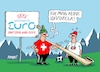Cartoon: Vuvuzela (small) by RABE tagged fußball,em,wm,meisterschaft,schweiz,frauen,frauenfußball,spielerin,rabe,ralf,böhme,cartoon,karikatur,pressezeichnung,farbcartoon,spielplan,paarung,tv,live,uefa,sportschau,pkw,fahne,spiegelschoner