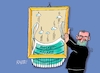 Cartoon: Zereißprobe (small) by RABE tagged corona,spahn,masken,impfstoff,maskenaffäre,rabe,ralf,böhme,cartoon,karikatur,pressezeichnung,farbcartoon,tagescartoon,untersuchungsausschuß,aufarbeitung,aufarbeitungskommission,banksy,rahmen,reisswolf,schnipsel